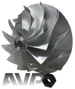 AVP - AVP Boost Master Quick Spool Billet Compressor Wheel, Chevy/GMC (2001-04) 6.6L LB7 Duramax (11 Blade) - Image 4
