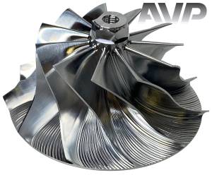 AVP - AVP Boost Master Quick Spool Billet Compressor Wheel, Chevy/GMC (2004.5-05) 6.6L LLY Duramax (11 Blade) - Image 2
