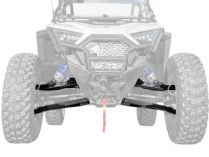 SuperATV - Polaris RZR PRO XP Sidewinder A-Arms—1.5" Forward Offset (With Super Duty 300M Ball Joints) Black - Image 1