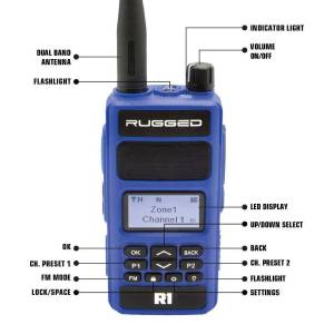 Rugged Radios - Rugged Radios 2 Pack Rugged R1 Business Band Handheld - Digital and Analog - Image 2