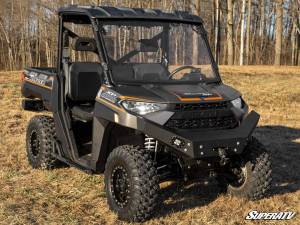 SuperATV - Polaris Ranger 1000 Full Windshield, Paw/Leaves Print (Scratch Resistant Polycarbonate) Clear - Image 2