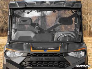 SuperATV - Polaris Ranger 1000 Full Windshield, Paw/Leaves Print (Scratch Resistant Polycarbonate) Clear - Image 3