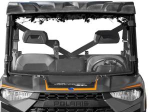 Polaris Ranger XP 570 Full Windshield, Paw/Leaves Print (Scratch Resistant Polycarbonate) Clear