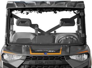 Polaris Ranger XP 1000 Full Windshield, Paws/ Leaves Print (Scratch Resistant Polycarbonate) Clear