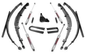 Rough Country Lift Kit for Ford (1999.5-04) F-250 & F-350 4x4, 4" with Rear Leafs & Premium N3 Shocks