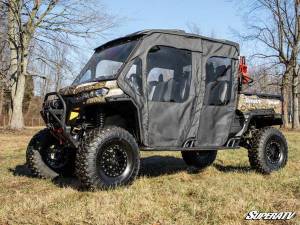 SuperATV - Can-Am Defender Primal Soft Cab Enclosure Doors with Standard Light Tint Polycarbonate Rear Windshield (4 Seater) - Image 3