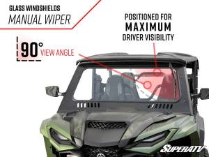 SuperATV - Yamaha Wolverine X2/X4 Glass Windshield (2021+) - Image 7