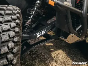 SuperATV - SuperATV Sidewinder A-Arms—1.5" Forward Offset for Can-Am (2017-24) Maverick X3, 64" Models (Without Ball Joints) Black - Image 4