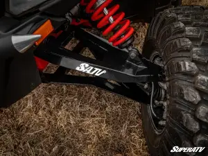 SuperATV - CAN-AM MAVERICK X3 SIDEWINDER A-ARMS—1.5" FORWARD OFFSET for 72" Models (With Heavy Duty 4340 Chromoly Steel Ball Joints) Black - Image 2