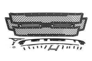 Rough Country - Rough Country Mesh Grille for Ford (2017-19) F-250/F-350, Dual 12" LED Light Bar - Image 2
