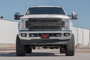Rough Country - Rough Country Mesh Grille for Ford (2017-19) F-250/F-350, Dual 12" LED Light Bar - Image 5