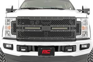 Rough Country - Rough Country Mesh Grille for Ford (2017-19) F-250/F-350, Dual 12" LED Light Bar - Image 7