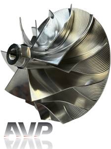 AVP - AVP Billet Turbo Compressor Wheel, Ford (1999.5-03) 7.3L, GTP38R Garrett Turbos, Stage 1 (6+6 Blade) - Image 4