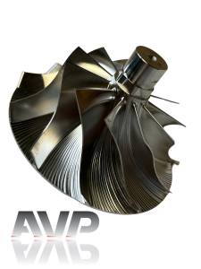 AVP - AVP Billet Turbo Compressor Wheel, Ford (2015-17) 6.7L Power Stroke, Stage 2 (11 Blade) - Image 2