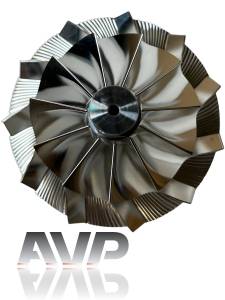 AVP - AVP Billet Turbo Compressor Wheel, Ford (2015-17) 6.7L Power Stroke, Stage 2 (11 Blade) - Image 3