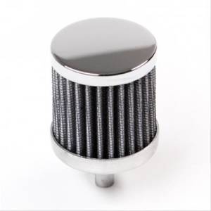 S&B Crankcase Vent Filter, .375" Hole, with Chrome Top
