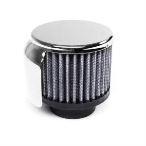 S&B Crankcase Vent Filter, 1.375" Hole, Clamp-On with Chrome Shield