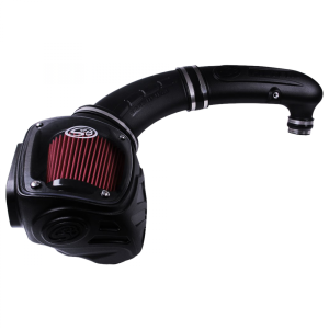 S&B Cold Air Intake for Jeep (1997-06) Wrangler TJ L6 4.0L Oiled Cotton Cleanable (Red)