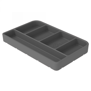 S&B Tool Tray, Flexible, Silicone, Small, Charcoal
