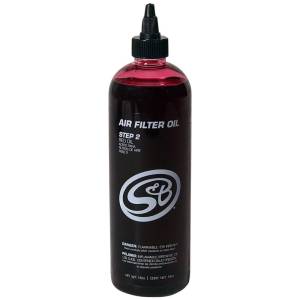 S&B Air Filter Oil, Filter charger, Red, 16 oz., Squeeze