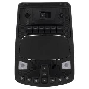 Ford Motorcraft Overhead Console, Ford (2017-21) Super Duty (with upfitter switches - Ebony/Black)