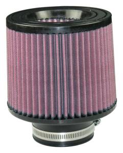 S&B Power Stack Air Filter Inverted Cone – Black Rubber Cap, Red