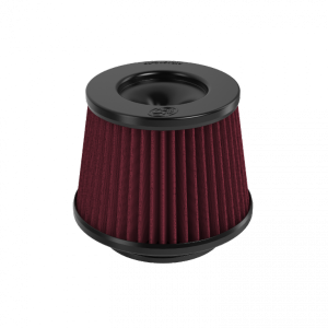 Air Filters - Aftermarket Style Replacement/Universal Air Filter - S&B - S&B Custom Round Filter with Flange, Cotton Cleanable (Red)