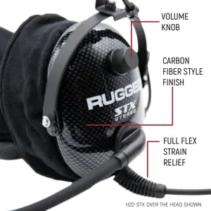 Rugged Radios - Rugged Radios H42 Behind The Head Ultimate Carbon Fiber 2-Way Headset - Image 6