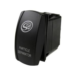 S&B - S&B Particle Separator Rocker Switches, Electrical. Black, Blue LED - Image 2
