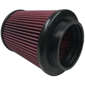 S&B - S&B Intake Replacement Filter for Jeep (2007-21) Wrangler 2.0L Turbo/3.6L, (2020-22) Gladiator 3.6L,  Ford (2015-23) Mustang GT/GT350 2.3L Ecoboost/5.0L/5.2L Cotton Cleanable (Red) - Image 2