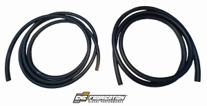 CNC Fabrication - CNC Fabrication 4-Line Feed Valley Mount Fuel Line Kit for Ford (1999.5-03) 7.3L Power Stroke, Valley Mount, Regular Return (Black)