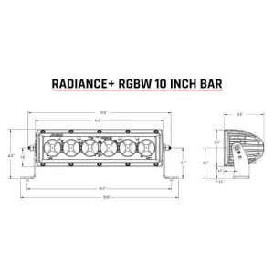 Rigid Industries - Rigid Industries Radiance+ 10" Radiance-Series Light Bar - Image 5