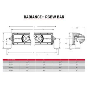 Rigid Industries - Rigid Industries Radiance+ 20" RGBW Light Bar - Image 5