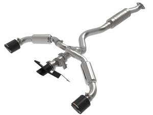 aFe - aFe Power Gemini XV 304 Stainless Steel Cat-Back Exhaust System for Toyota (2023-24) GR Corolla L3-1.6L (t), 3" to 2.5" w/ Cut-Out Carbon Fiber Tips - Image 5