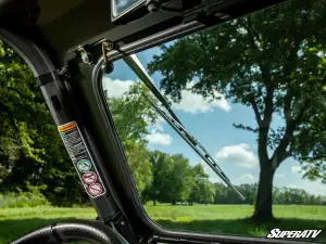SuperATV - SuperATV Sport Flip Down Glass Windshield for Can-Am (2019-24) Maverick (w/ Driver's Side Wiper) - Image 3