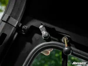 SuperATV - SuperATV Sport Flip Down Glass Windshield for Can-Am (2019-24) Maverick (w/ Driver & Passenger Side Wiper) - Image 2