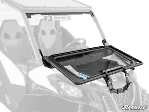 SuperATV - SuperATV Sport Flip Down Glass Windshield for Can-Am (2021-24) Commander (w/ Driver & Passenger Side Wipers) - Image 13