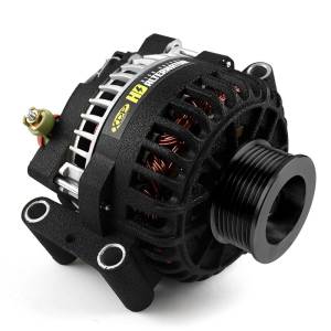 XDP - XDP Wrinkle Black HD High Output Alternator for Ford (2003-05) 6.0L Power Stroke - Image 1