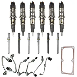 Industrial Injection II Remanufactured Injector Pack for Ram (2013-18) 6.7L Cummins, w/Connecting Tubes & Fuel Lines (Stock)