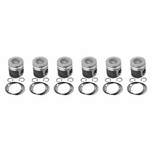 Industrial Injection Performance Piston Coated & Chamfered Kit for Dodge/Ram (2003-04) 5.9L Cummins (STD)