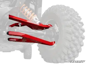 SuperATV - SuperATV Sidewinder A-Arms—1.5" Forward Offset for Polaris (2024+) RZR XP (Super Duty 300M Ball Joints) Red - Image 7