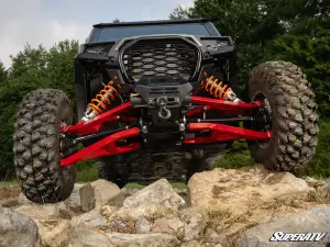 SuperATV - SuperATV Sidewinder A-Arms—1.5" Forward Offset for Polaris (2024+) RZR XP (Super Duty 300M Ball Joints) Red - Image 8
