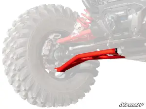 SuperATV - SuperATV High-Clearance A-Arms for Polaris (2024+) RZR XP (Adjustable, Both (Only Lower A Arms are Adjustable), Heavy-Duty 4340 Chromoly Steel) Red - Image 9
