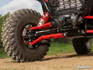 SuperATV - SuperATV High-Clearance A-Arms for Polaris (2024+) RZR XP (Adjustable, Both (Only Lower A Arms are Adjustable), Heavy-Duty 4340 Chromoly Steel) Red - Image 6