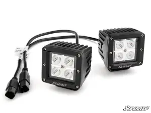 SuperATV - SuperATV 3" LED Cube Lights (Clear, Formed Cage Mount (See Fitment)) - Image 4