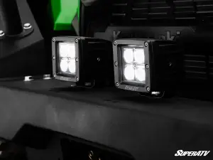 SuperATV - SuperATV 3" LED Cube Lights (Clear, Formed Cage Mount (See Fitment)) - Image 2