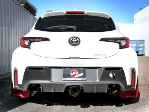 aFe Power Gemini XV 304 Stainless Steel Cat-Back Exhaust System for Toyota (2023-24) GR Corolla L3-1.6L (t), 3"-2.5" w/ Black Tips