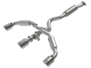 aFe - aFe Power Gemini XV 304 Stainless Steel Cat-Back Exhaust System for Toyota (2023-24) GR Corolla L3-1.6L (t), 3"-2.5" w/ Polished Tips - Image 4