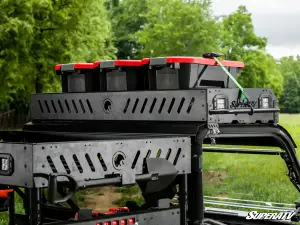 SuperATV - SuperATV Outfitter Roof Rack for CFMoto (2019+) Uforce 1000 (w/out Cube Lights, w/ 30" Straight Light Bar, w/ Aluminum Roof) - Image 4
