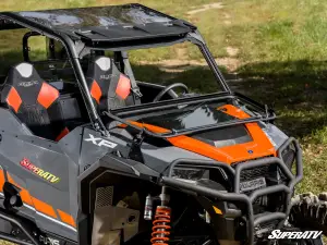 SuperATV - SuperATV Flip-Down Glass Windshield for Polaris (2020+) General XP 1000 (w/ Driver and Passenger Side Wipers) - Image 3